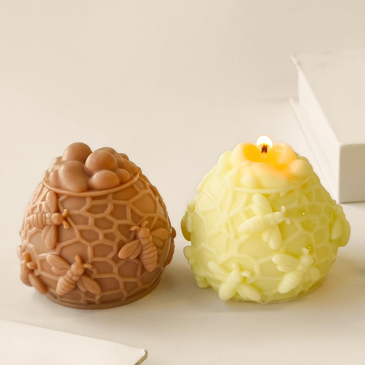 Honeycomb Silicone Cylinder Mold for Resin Casting & Candle Making ESEDAGE