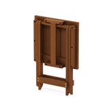 Furinno FG18556 Tioman Hardwood Patio Furniture Outdoor Folding Table Small, Natural Furinno