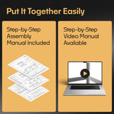 Storage Shelves: 4 Storage Shelves Heavy Duty w/ 2,640 lb Total Load Capacity, 660 per Storage Shelf, 71x71x24 | Adjustable Shelving Unit, Robust Garage Shelving, Extra Long Steel Profiles Metalkas