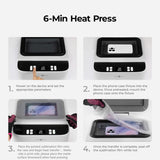 HTVRONT Phone Case Heat Press Machine- Vacuum Heat Press Machine for Phone Cases- Sublimation Press for Custom Phone Case, Badges, Coasters, Includes Film & Fixture (Compatible with iPhone & Android) HTVRONT