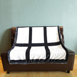 GEKIXUTP 2 Pcs Sublimation Blanket Blanks 40"X60" Throw Blankets for Heat Press, Baby Printed Blanket, DIY Custom Personalised Sublimation Photo with 9 Panel GEKIXUTP