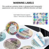 Ziosxin 60set Cherry Wood Candle Wick,Thicken Wood Wicks for Candles-Long Lasting Flame-Easily Burn,Candle Cores with 60pcs Stand and 60pcs Glue Dot,60pcs Warning Label for Candle Making Ziosxin