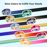 ANYCUBIC Silk Tri Color Pla Filament, 3-in-1 Chrome Coextrusion Color Change 3D Printer Filament 1.75mm Dimensional Accuracy +/- 0.02mm, Silk Texture, 1KG Spool (2.2 lbs), Blue Green Purple ANYCUBIC