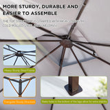 [Upgraded] 10x12 Gazebo with Mosquito Netting,Sturdy Metal Outdoor Patio Gazebo[Heavy Duty Frame],Gazebo Canopy Tent with Dual Air Roof,Patio Canopy Gazebo,All-Weather/Wind Resistant for Deck,Beige RICHRYCE