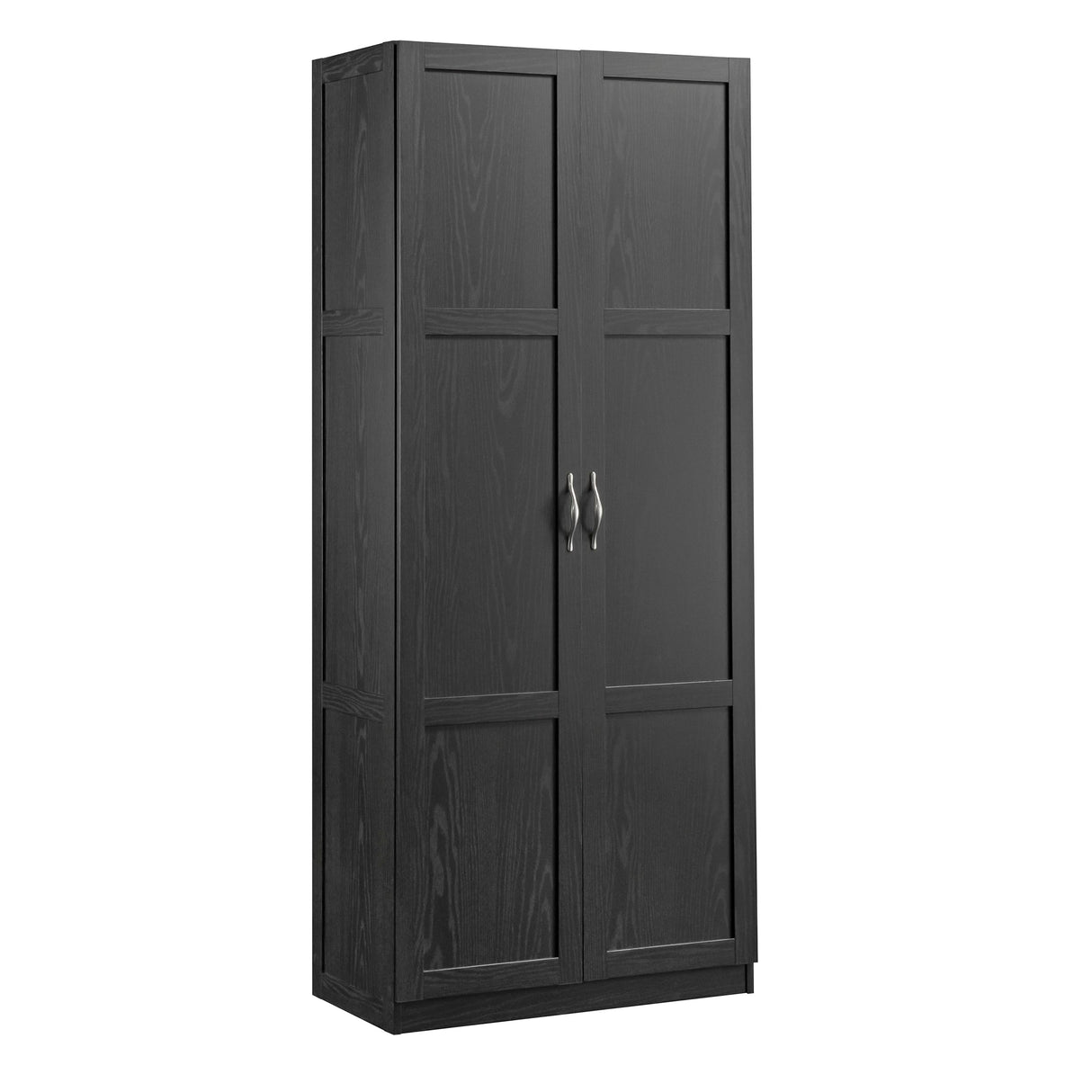 Sauder Tall Storage Cabinet, Black, 4 Adjustable Shelves, Multi-Room Use Sauder
