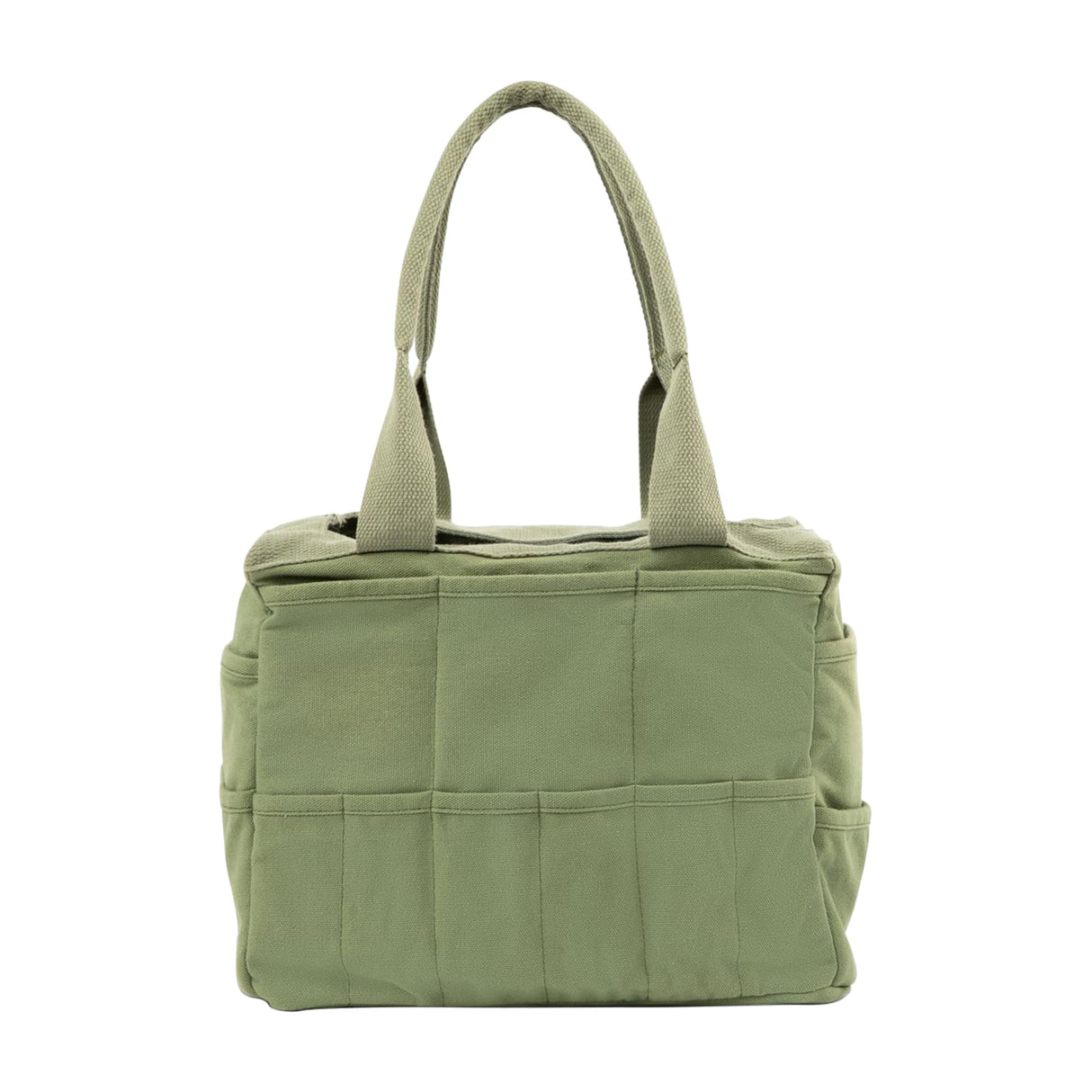 Soolla Studio Bag: Pottery Tool Bag, Art Supply Storage, Knitting Yarn Organizer, Crochet Projects, & Washable Craft Tote, 30 Pockets, 25+ Canvas Colors, Student Artist Gift (Ganja Green) Soolla