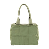 Soolla Studio Bag: Pottery Tool Bag, Art Supply Storage, Knitting Yarn Organizer, Crochet Projects, & Washable Craft Tote, 30 Pockets, 25+ Canvas Colors, Student Artist Gift (Ganja Green) Soolla