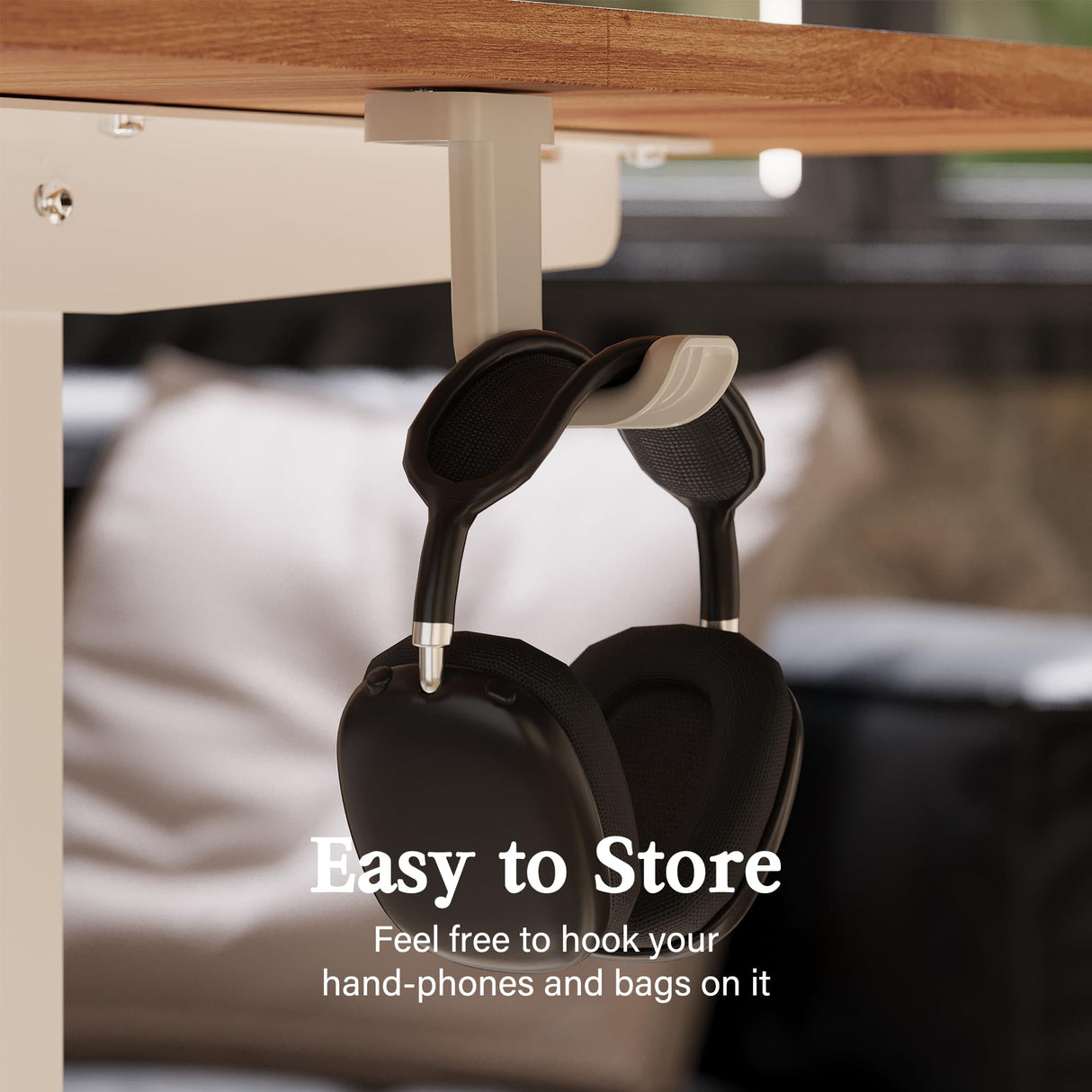 Monomi Electric Standing Desk, 63 x 28 inches Height Adjustable Desk, Ergonomic Home Office Sit Stand Up Desk with Memory Preset Controller (Natural Top/White Frame) Monomi