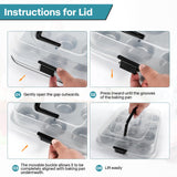 Spmarkt 2-Pack Muffin Pan with Carry Lid, Non-Stick 12-Cup Muffin Tin, Silver Cupcake Pan with Lid and Handle for Transporting, Suitable for Party, Holiday, Gathering etc Spmarkt