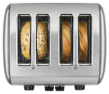 KitchenAid 4-Slice Toaster with Manual High-Lift Lever - KMT4115, Contour Silver KitchenAid