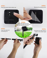 Twinkle Star 2 Pack Solar String Lights Outdoor, Total 80 FT 240 LED Solar Fairy Lights Outside Waterproof 8 Modes, Christmas Tree Light for Patio Garden Party Backyard Wedding Decor Warm White Twinkle Star