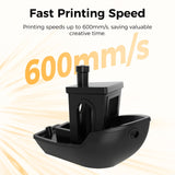 Creality PETG Filament 1.75mm, Hyper PETG Filament High Speed 30-600mm/s High Toughness Chemical Resistance 3D Printer Filament, 1KG Cardboard Spool(2.2lbs) Fit Most 3D Printers (Clear) Creality