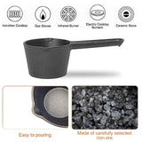 BBQ Mop Brush and Cast Iron Basting Pot - Grilling Tool Set with Basting Brush an Meat Shredder Claws for Meat Smoker, Grill and Stove(8pcs) ZQDFLME