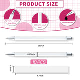 Cupoita Sublimation Pens Blank No Clip With Shrink Wrap,Heat Transfer Sublimation Ballpoint Pen, Aluminum Customized Pen, Personalized Pen For Christmas Diy Office School Stationery Supplies (10 Pack) Cupoita