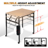 Jigsaw Puzzle Table for 1500 Piece with Drawers, Legs & Wheels Adjustable Height Puzzle Tables for Adults Folding & Tilting Puzzle Board for Mother's Day Birthday Gift BittPicc