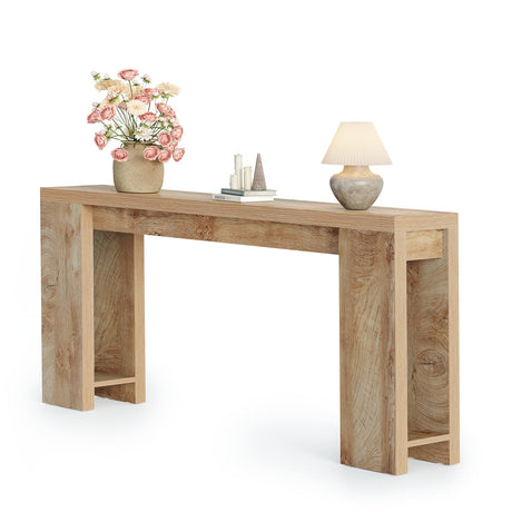 LITTLE TREE 70.9-Inch Long Console Table, Narrow Sofa Table Behind The Couch, Farmhouse Wood Console Table for Living Room, Entryway, Hallway LITTLE TREE