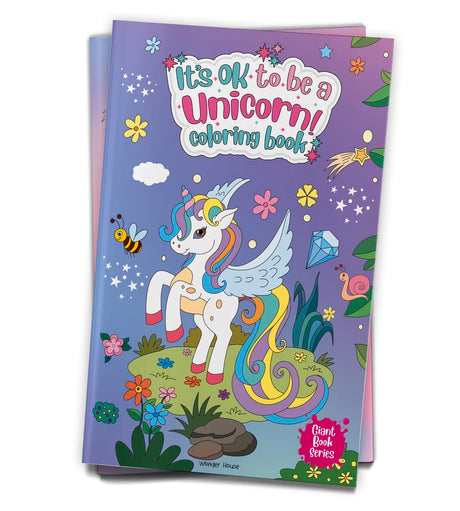 It's Ok To Be A Unicorn Coloring book: Jumbo Sized Colouring Book For Children (Giant book Series) WoodArtSupply