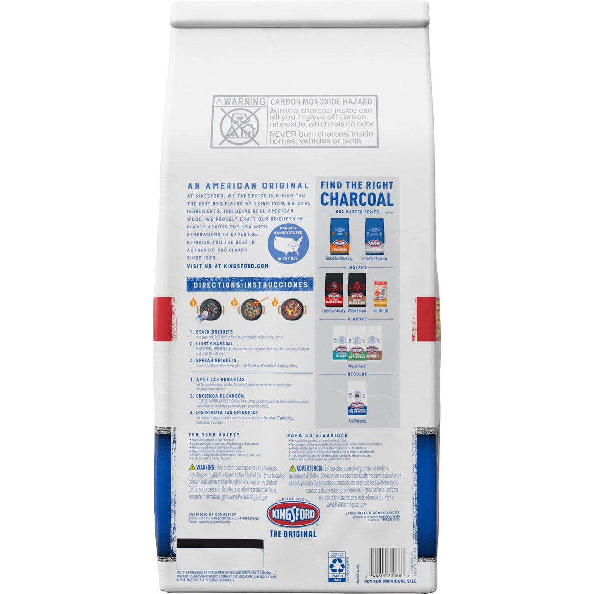 Kingsford Original Charcoal Briquettes, BBQ Charcoal for Grilling 12 Pounds Each (Pack of 2) (Package May Vary) Kingsford