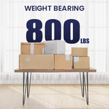 SMARTSTANDARD 28 Inch Hairpin Table Legs, 3 Steel Rods 1/2 Inch Pipe Diameter, 800lbs Load Capacity, Mid-Century Style for Coffee Table, Side Table, Night Stand (Black, 4PCS) SMARTSTANDARD