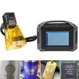 WTTTOOLS Fiber Laser Engraver 50W(0.874mW) Fiber Laser Marking Machine MAX Handheld Laser Engraving Machine Portable Laser Marker with 70 x 70mm Lens Battery Class 4 for Metal Non-Metal Material WTTTOOLS