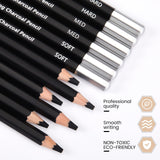 Geyoga 72 Pcs Professional Charcoal Pencils Soft, Medium and Hard for Drawing Charcoal Pencils for Art Painting Sketching Shading Drawing Blending Portrait Artists Students Back to School Gifts Geyoga