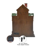 MOMENTS IN TIME 17.1" H Christmas Decor Cuckoo Clock with Christmas Village Scene, with LED Lights, Christmas Music, and Animation - Power Adapter (Included) MOMENTS IN TIME