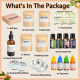 Worhepp Bath Bomb Making Kit- Make Your Own Spa Set, Shower Craft Kits with Bath Bomb Molds, Soap Making Kits, Beginner Bath Bomb Kit DIY Bath Bombs Kit for Making Supplies Gifts for Girls Women Worhepp