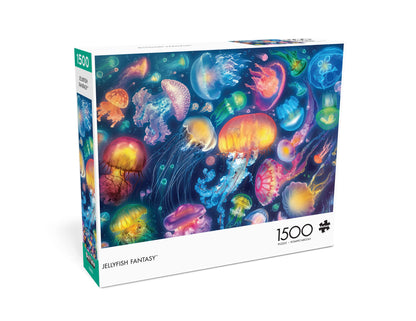 Buffalo Games - Eduard - Jellyfish Fantasy - 1500 Piece Jigsaw Puzzle for Adults Challenging Puzzle Perfect for Game Nights - Finished Size is 38.50 x 26.50