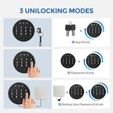 WASJOYE Security Home Safe Box - 1.0 Cu Ft Cabinet Safe Box with Digital Keypad Safety Key Lock, Fireproof Safe Box for Home Business Office Hotel Money Document Jewellery Passport Gun Storage WASJOYE