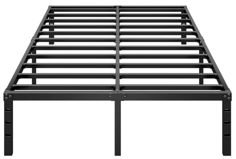 HLIPHA Metal Platform Bed Frame 16 Inch Tall,No Box Spring Needed,Full Size Bed with Heavy Duty Strong Support Slats,Easy to Assemble,Black HLIPHA