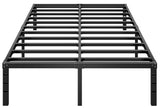 HLIPHA Metal Platform Bed Frame 14 Inch Tall,No Box Spring Needed,Queen Size Bed with Heavy Duty Strong Support Slats,Easy to Assemble,Black HLIPHA