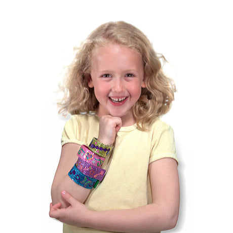 Melissa & Doug Design-Your-Own Bracelets With 100+ Sparkle Gem and Glitter Stickers Melissa & Doug