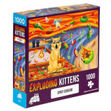 Spicy Scream Jigsaw Puzzle by Exploding Kittens - 1000 Pieces Jigsaw Puzzle for Adults, Teens, and Kids - Cat Puzzle, Funny Puzzle, Art Puzzle Exploding Kittens LLC