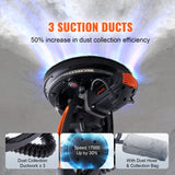 VEVOR Drywall Sander, 900W Electric Sander with 12 Sanding Discs, Variable Speed 800-1800 RPM Wall Sander with 3 Suction Ducts, Foldable Ceiling Sander & 2 LED Lights, Extendable Handle, Dust Bag VEVOR