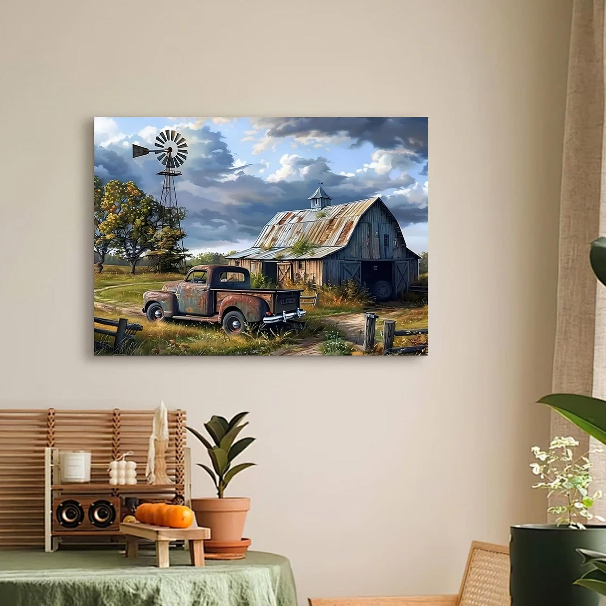 RYMILIE Farm Diamond Art Kits for Adults-Car Diamond Painting Kits for Adults Beginners,Forest 5D DIY Full Drill Round Gem Art Crafts Paintings for Home Wall Decor【11.8x15.7inch】 RYMILIE