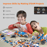 Apitor Robot X Robot Building Kit, 12-in-1 Programmable APP Remote Control RC Car, STEM Robotics Coding Set, Educational Birthday Gifts for Boys Girls Kids Ages 8-12 (600 Pieces) Apitor