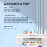 TEINO 65XL Black Ink Cartridge Remanufactured Ink Cartridge Replacement for HP 65 Black Ink Cartridge HP Ink 65 XL for Envy 5055 5052 DeskJet 3755 3772 3700 2655 3752 2600 2652 2622 Printer (2 Black) TEINO