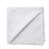 ACCENTHOME White Cotton Linen Napkin Set of 12 18x18 inch Dinner Napkins - Washable Soft Premium Hotel Quality Reusable Hemmed Edges Napkins Perfect Table Linens for Family Dinners, Weddings ACCENTHOME
