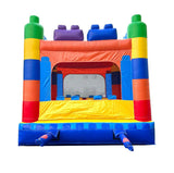 Crossover Building Blocks Inflatable Bounce House, Bouncy Jump Castle for Kids and Toddlers, Outdoor Birthday Party Jumping Bouncer, Commercial-Grade, Without Blower, 13 x 12 x 14.5 Ft Pogo Bounce House