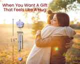 Pet Memorial Wind Chime - 18" Metal Casted Pawprint Wind Chime - A Beautiful Remembrance Gift for a Grieving Pet Owner - Includes Pawprints Left by You Poem Card Pawprints Left by You Memorial Gifts