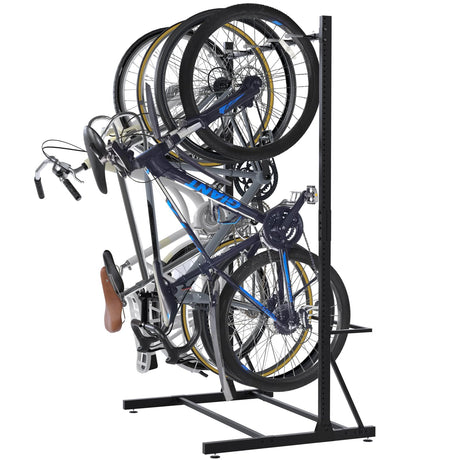 Caprihom Freestanding Bike Rack for Garage - Hold Up to 5 Bicycle Vertical Bike Stand Floor Indoor Bike Rack Storage Organizer Bike Hangers for Garage Caprihom