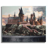 CRAFTHUB Harry Potter Diamond Art – Hogwarts Castle – 5D Diamond Painting Kit & Tools – with Big Trays & Light Pens – Officially Licensed Merchandise – 19.7' x 23.6" CRAFTHUB
