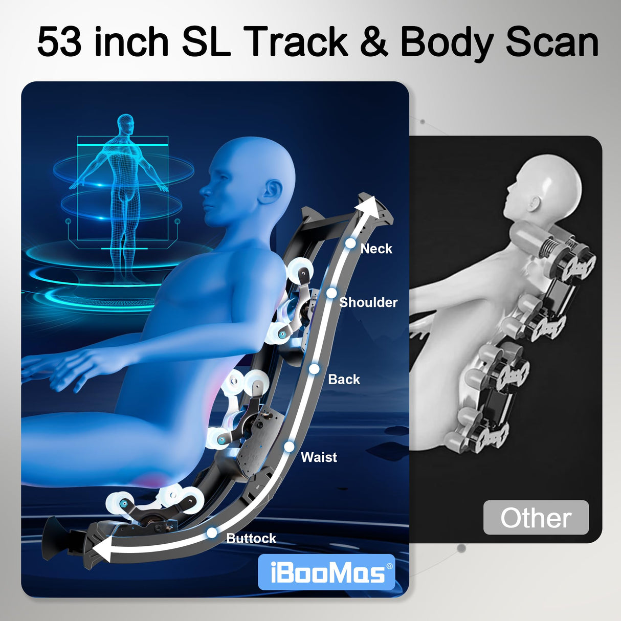 iBooMas Massage Chair, 2025 SL-Track Zero Gravity Shiatu Massage Chairs Full Body Recliner, APP, Touch Screen, Foot Rollers, Airbags, Bluetooth, Body Scan, Thai Stretch(Brown) iBooMas