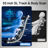 iBooMas Massage Chair, 2025 SL-Track Zero Gravity Shiatu Massage Chairs Full Body Recliner, APP, Touch Screen, Foot Rollers, Airbags, Bluetooth, Body Scan, Thai Stretch(Brown) iBooMas