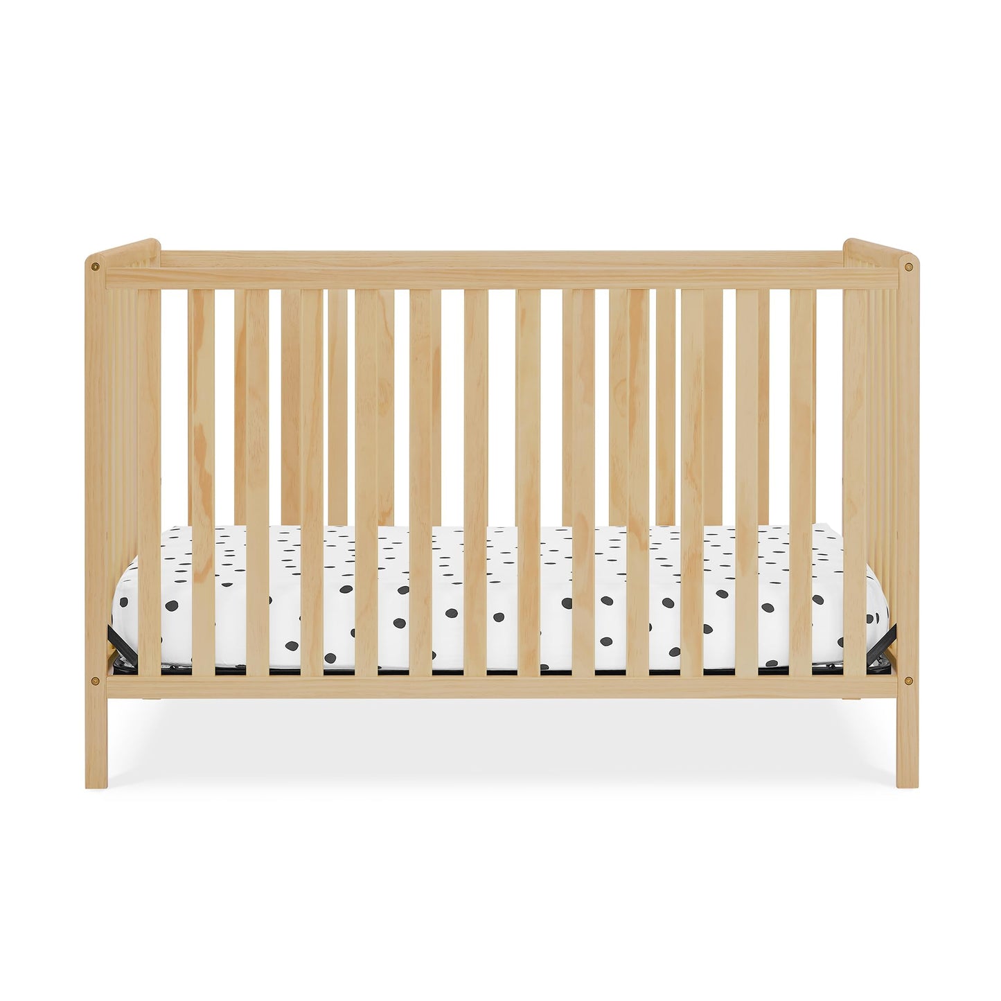 Delta Children Heartland 4-in-1 Convertible Crib, Natural - WoodArtSupply