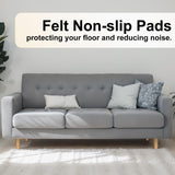 Maitys 4 Inch Round Solid Furniture Legs Furniture Wooden Replacement Chair Feet Dresser Sofa Couch Legs Table Cabinet Footstool DIY Projects for Home(Wood,8 Pcs) Maitys