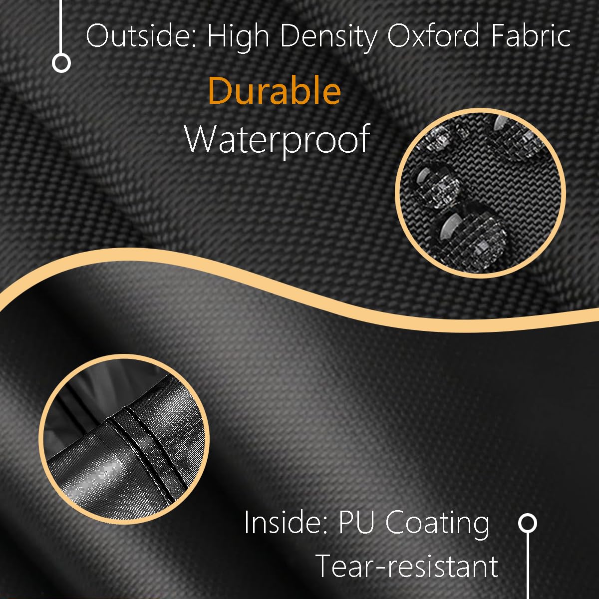 FLYMEI Wicker Egg Chair Cover Indoor Outdoor Lounger Chair Cover with Double Zipper for Wicker Patio Basket Chair, Waterproof, Dustproof and Anti-UV, 45.3"L x 23.6"W x 55.1"H FLYMEI