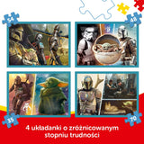 Trefl 34397 - Star Wars Mandalorian - Set of 4 Jigsaw Puzzles for Kids Trefl