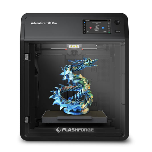 FLASHFORGE Adventurer 5M Pro 3D Printer, 600mm/s High Speed FDM Printer with Fully Auto Leveling, Quick Detachable 280°C Nozzle Bundle, Remote Control, Dual Filtration System, Print Size 220× - WoodArtSupply