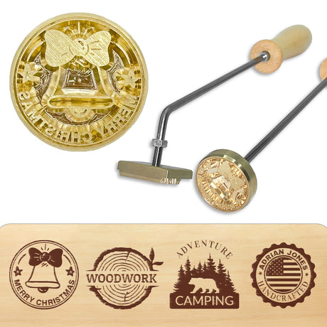 Custom Branding Iron for Wood - Make Your Own Personalized Logo into a Metal Mold That Will Leave a Lasting Mark on Your Craft - Wedding Stamps Personalized Branding Iron for Meat Wood Paper Plastic ORYG
